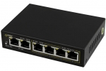 SG64 6-portowy switch PoE dla 4 kamer IP, 4x PoE + 2x UPLINK Pulsar