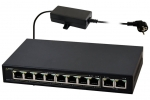 SG108 10-portowy switch PoE dla 8 kamer IP, 8x PoE + 2x UPLINK PULSAR