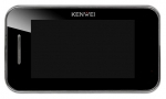 KW-S702C/W200-B Monitor głośnomówiący 7 cali, czarny, wbudowany moduł pamięci, wideodomofon KENWEI