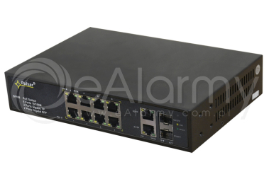 SF108-90W 10-portowy switch PoE 8xPoE 2xSFP 2xUPLINK PULSAR