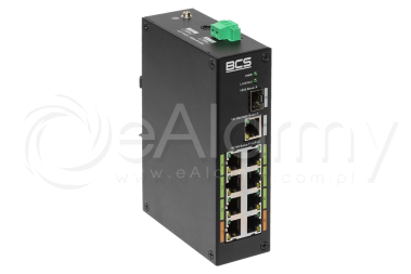 BCS-L-SP08E01G-1SFP Switch PoE BCS 8x PoE, 1x RJ45, 1x SFP