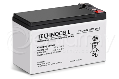 Akumulator AGM 12V 9Ah TCL9-12 TECHNOCELL