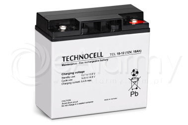 Akumulator AGM 12V 18Ah TCL18-12 TECHNOCELL