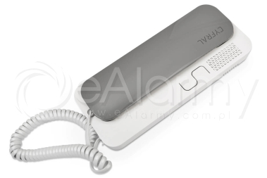 SMART-D Unifon cyfrowy z regulacją głośności i wyłącznikiem, w opcji dodatkowy przycisk CYFRAL - szaro-biały