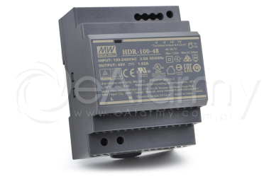 HDR-100-48 MEAN WELL Zasilacz 48V / 100W / 1.92A na szynę DIN
