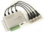 EVX-T100/42 Transformator video pasywny 4-kanałowy na kablu. EVERMAX