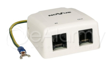 NVS-100E Ogranicznik przepięć w sieci Ethernet 10/100/1000 Mb/s po kablu UTP NOVUS