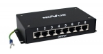 NVS-810E 8-kanałowy, pasywny ogranicznik przepięć do stosowania w torze transmisji sieciowej po kablu UTP NOVUS