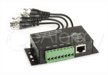 EVX-T100/47 Transformator video pasywny 4-kanałowy na kablu. EVERMAX