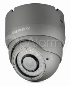 EVX-CD1001IR/B1-G Kamera kopułowa wraz z pierścieniem mocującym, grafit EVERMAX