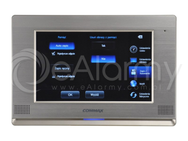 CDV-1020AE Monitor kolorowy głośnomówiący z ekranem dotykowym LCD 10,2" i modułem pamięci COMMAX