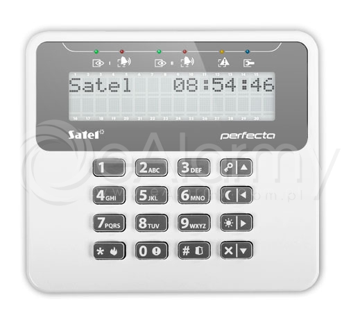Dwukierunkowy system alarmowy PERFECTA SATEL - klawiatura bezprzewodowa PRF-LCD-WRL