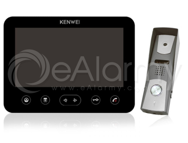 Zestaw: monitor natynkowy KW-E706FC/W200-B Kenwei + kamera LA-409GA Lanz