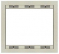 Ramka stalowa trójpozycyjna /03X5003/ - kolor srebrny metaliczny MIFON