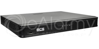 BCS-P-NVR1602-4K-8P Rejestrator sieciowy 4K, 16 kanałów IP, 2x HDD, switch PoE BCS POINT