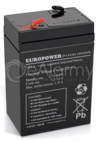 Akumulator EP 4,5-6 Europower 6V 4.5Ah