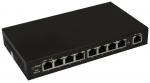 S94 9-portowy switch PoE dla 4 kamer IP, 4x PoE + 4x LAN + 1x UPLINK Pulsar