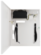 S94-CR 9-portowy switch PoE dla 4 kamer IP, 4x PoE + 4x LAN + 1x UPLINK, miejsce na DVR, metalowa obudowa Pulsar