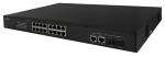 SF116 18-portowy switch PoE dla 16 kamer IP, 16x PoE + 2x SFP + 2x UPLINK Pulsar